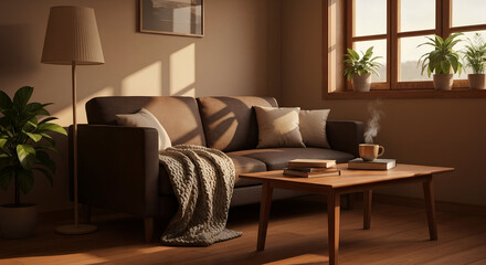 Herbstliche Gemütlichkeit im Wohnzimmer