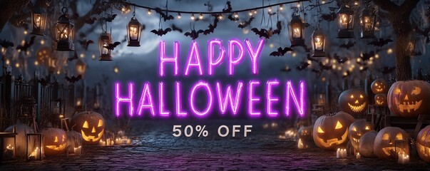 Happy halloween sale with discounts!