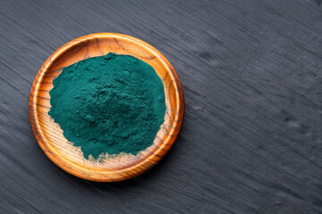 Spirulina powder healthy dietary supplement - Healthy food