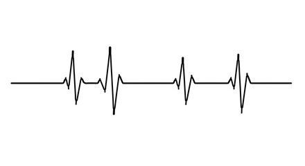 Object heartbeat ekg lifeline pulse trace medical cardiology rhythm health monitor diagnostic vital sign 100 bpm vector