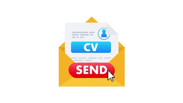 Sending curriculum vitae and generic document by clicking send button