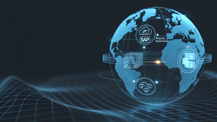 Global sap network connection and digital data communication technology