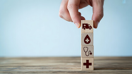 A person holds up a red stop sign to symbolize the idea of quitting smoking