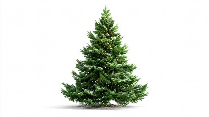 Fototapeta premium Beautiful Isolated Christmas Tree for Festive Decorations and Holiday Celebrations
