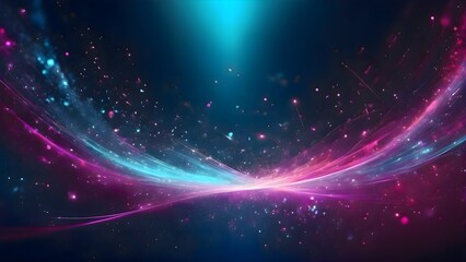 Purple and blue abstract wallpaper with twinkling stars and radiant glowing lights blending into cosmic dreamlike atmosphere ideal for creative backgrounds