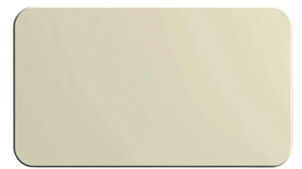 Blank beige rectangular button with rounded corners a smooth surface and a subtle 3D bevel.