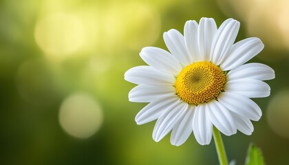 Fototapeta premium Stunning White Daisy Flower For Wedding, Birthday, Mother'S Day, And Other Special Occasion Greeting Cards And Invitations. Perfect For Seasonal Holidays.