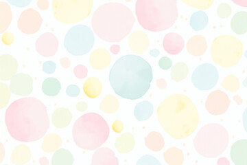 Colorful watercolor polka dot png paint texture overlay, transparent background