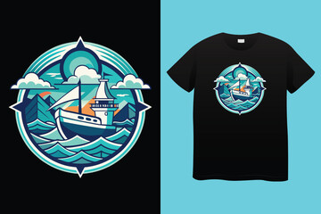 I am the boat captain - Boat Captain T Shirt Design, Hand drawn lettering phrase, Isolated on Black background, For the design of postcards, cups, card, posters.