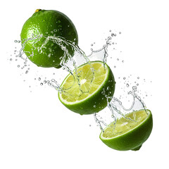 Vibrant Limes & Splashing Water: Juicy Citrus Photography