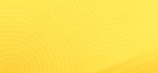 The yellow background is decorated with white lines, creating an abstract design. Suitable for web banners and various technology-related applications.