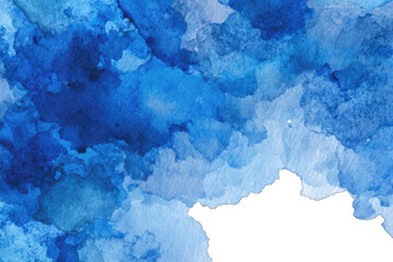 Abstract watercolor wash in shades of blue (1)