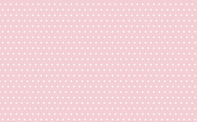 ピンク色の水玉模様の背景素材