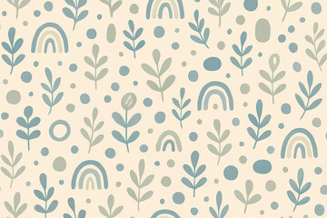 seamless pattern with flowers