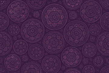 seamless pattern with mandalas