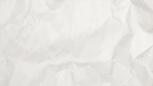 Crumpled Paper Sheet Background &ndash; White Texture Design background. White Crumpled Paper Background Texture Seamless animation. Perfect for design projects, posters, flyers, scrapbook, digital artwork,
