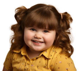 PNG Little chubby girl portrait smiling child.