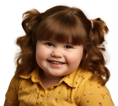PNG Little chubby girl portrait smiling child.