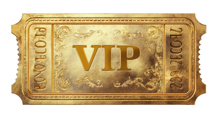 Golden VIP ticket