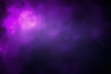 Fototapeta premium Generative image, abstract painting, background. Purple grunge wall. Neon lights. Rays of light. Riding.