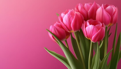 Naklejka premium Realistic Tulips For Women'S Day: Celebrate The 8 March Holiday With Stunning Graphics For Posters, Brochures, Booklets, And Websites.