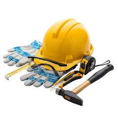Construction Safety Gear: Hard Hat, Gloves, Tools & Protective Eyewear