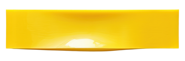 PNG Glossy yellow vinyl adhesive strip white background simplicity rectangle.