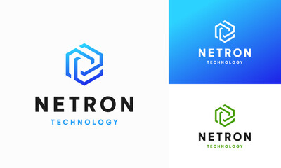 Technology Logo designs template, Connecting logo symbol template