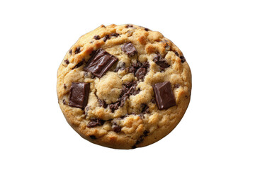 Close-up of a chocolate chip cookie