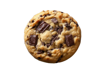 Close-up of a chocolate chip cookie
