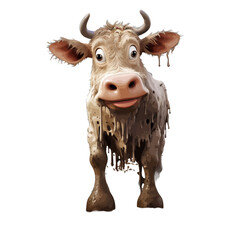 cow isolated on white background