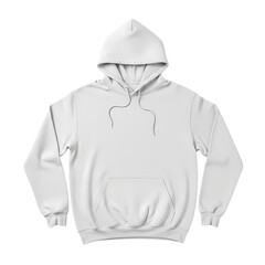 Blank White Hoodie: Apparel Mockup for Design