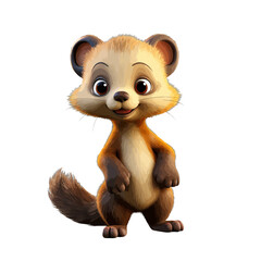 Naklejka premium cute mongoose