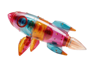 Colorful translucent rocket (1)