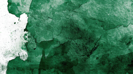 Vibrant green watercolor texture with varying shades and patterns, creating dynamic and artistic background. blend of colors evokes sense of nature and tranquility