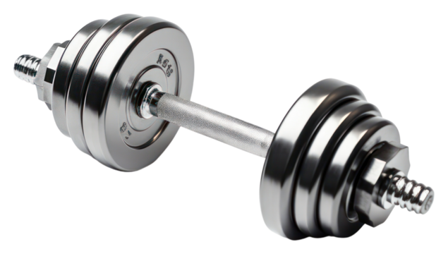 PNG Dumbbell sports gym transparent background. - Powered by Adobe