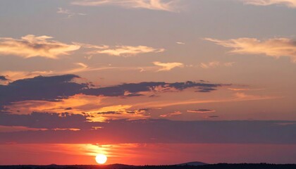 Sunset sky with clouds (1)