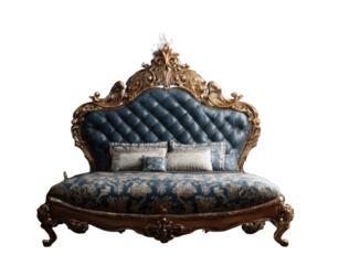 Luxurious ornate bed