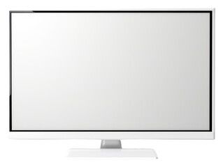 PNG HDTV or monitor television screen white.