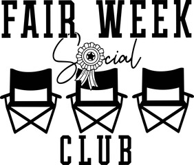 Fair Week Social Club Svg, Fair Week Social Club Svg