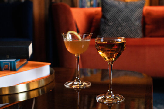 Cocktails in the library