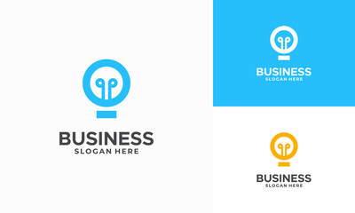 Bulb logo designs concept vector, Light bulb idea logo icon, Smart Inspiration logo designs template