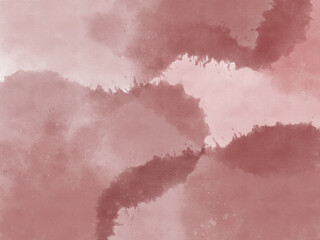 水彩画、滲んだ赤、ワインレッド色の壁紙、背景素材