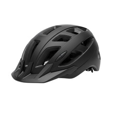 Fototapeta premium Protective Cycling Helmet: A Matte Black Bicycle Helmet Design