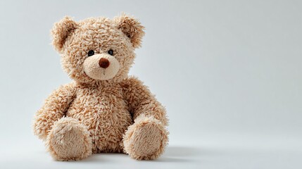 Obraz premium Cute Teddy Bear on White Background - Professional High-quality Stock Photo