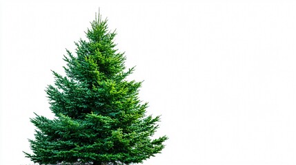 Fototapeta premium Beautiful Isolated Christmas Tree for Festive Decorations and Holiday Celebrations