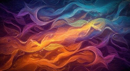 Obraz premium Abstract Swirling Colors: A Symphony of Hues