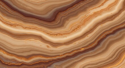 Abstract Brown Onyx Marble Texture: Swirling Layers of Warm Earth Tones