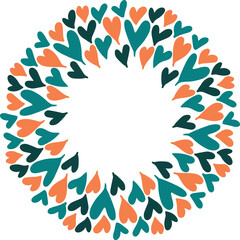 abstract background with round shapes