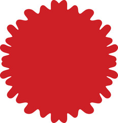 red wax seal with ribbon